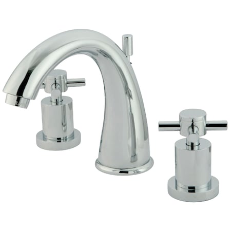 Kingston Brass 8" Widespread Bathroom Faucet, Chrome KS2961DX